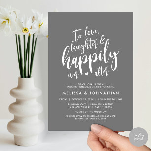 To Love Laughter and Happily Ever After Invitation