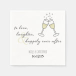 To Love, Laughter, And Happily Ever After Napkin at Zazzle