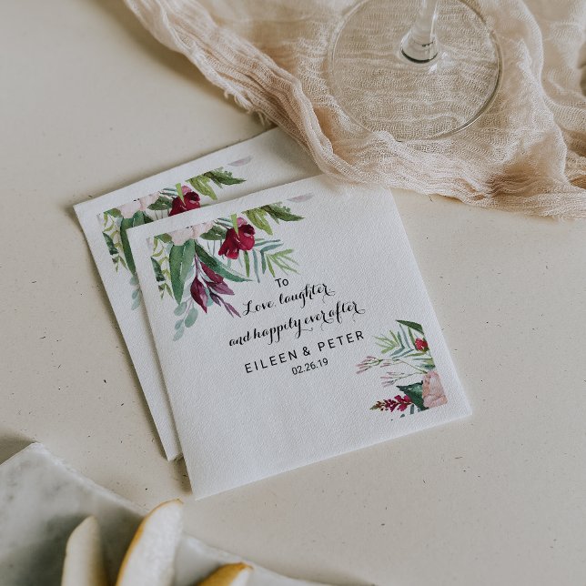 To Love, Laughter, and Happily Ever After Napkins (Creator Uploaded)