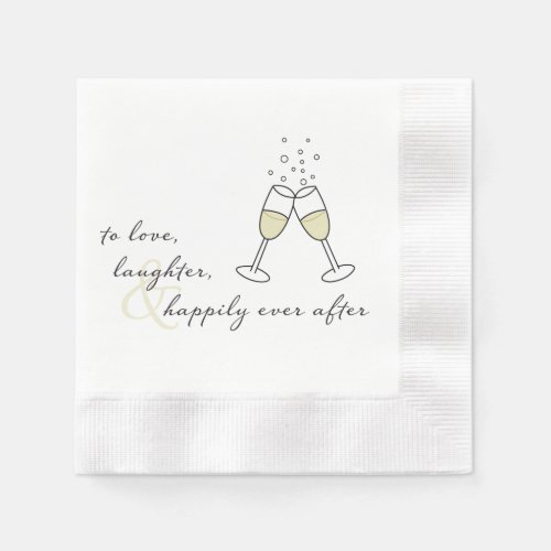 To Love Laughter  Happily Ever After Napkin