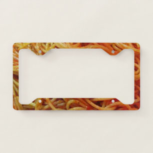 To Love Spaghetti License Plate Frame