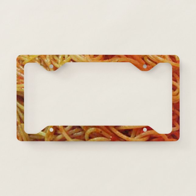 To Love Spaghetti License Plate Frame (Front)