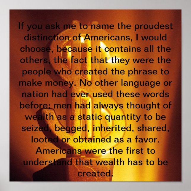 To make money poster (Front)