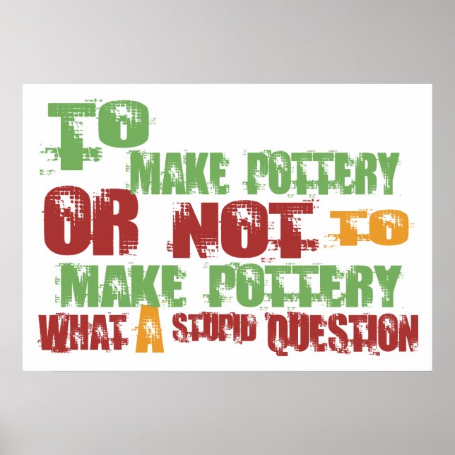 To Make Pottery Poster (Front)
