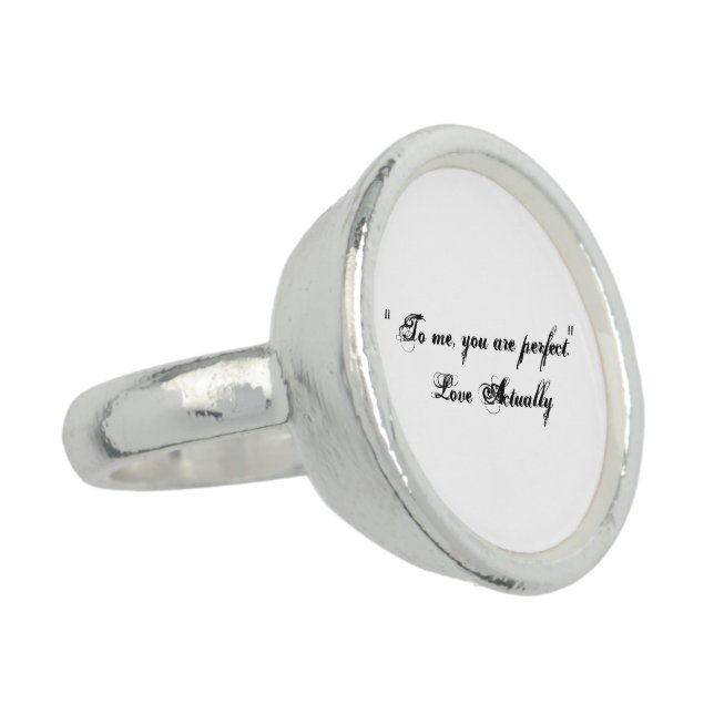 "To me, you are perfect", Round Ring (Side)