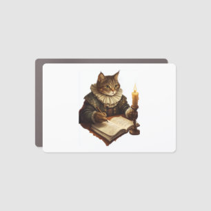 To Meow or Not To Meow – Literary Cat Lover Car Magnet