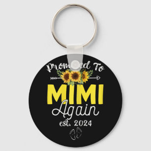 To Mimi Again Est 2024 Pregnancy Announcement Keychain