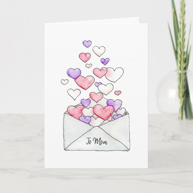 To Mom across the Miles! Thank You Card (Front)