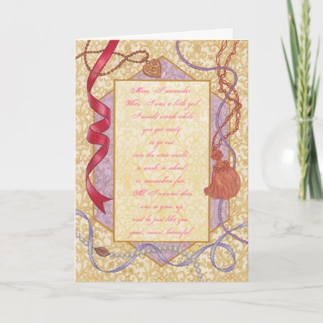 "To Mom, from Your Daughter" Mother's Day Card (Front)