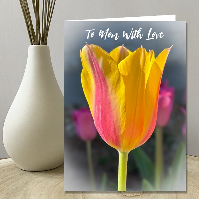 To Mom Gorgeous Tulip Mother's Day Greeting Card (Creator Uploaded)