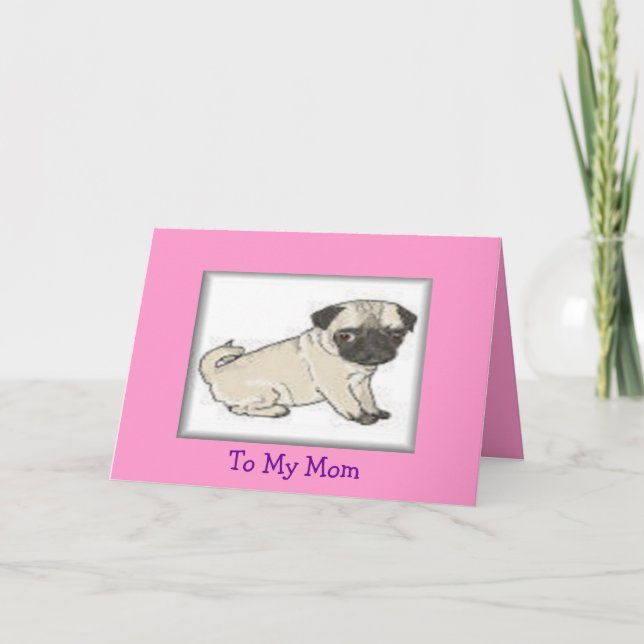 To Mom Letterpress Thank You Card (Front)