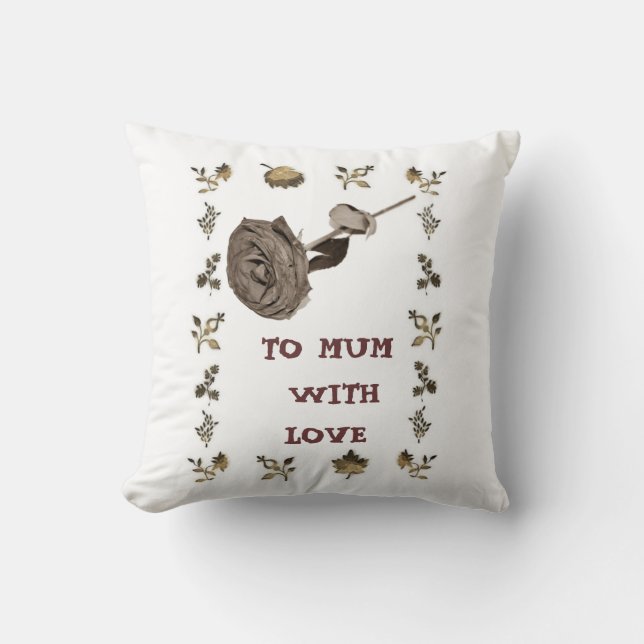 To Mom With Love Cushion (Front)