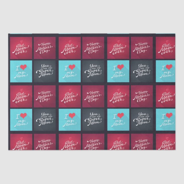 To Mom With Love Tissue Paper (Front)