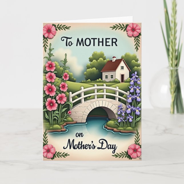 To Mother Storybook Scene Card (Front)