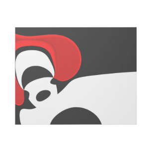 To Mr. Redd: Abstract Black, White & Red Gallery Wrap