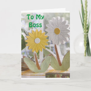 TO MY AMAZING **BOSS** BIRTHDAY CARD