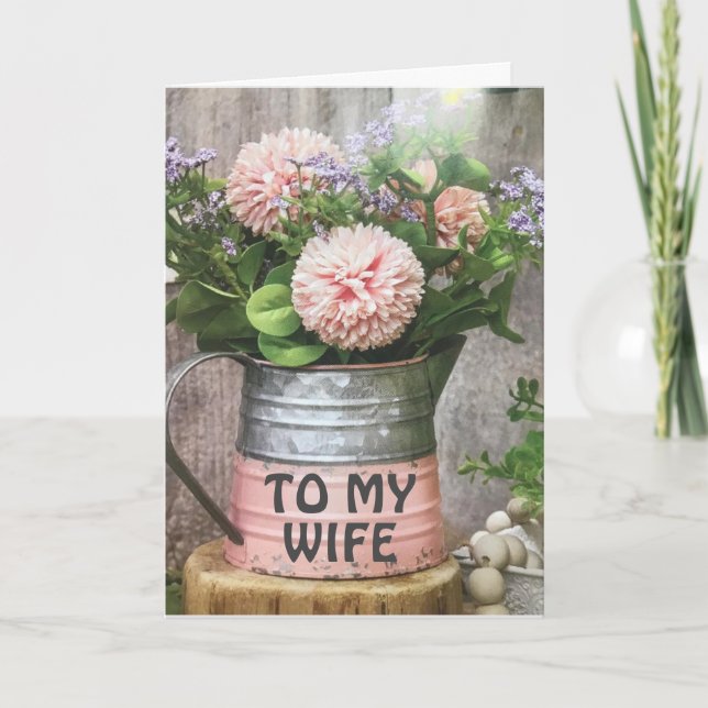 TO MY AMAZING **WIFE** BIRTHDAY CARD (Front)