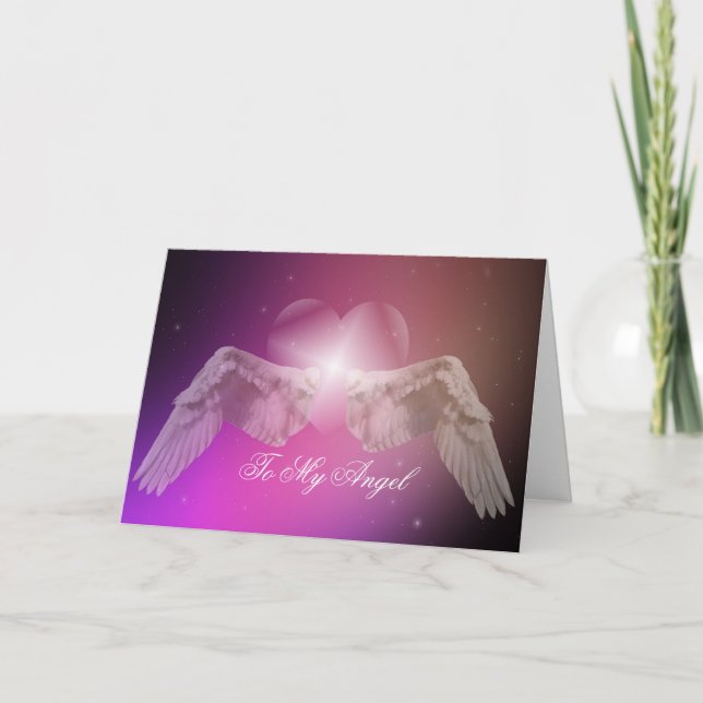 To My Angel Valentine Holiday Card (Front)