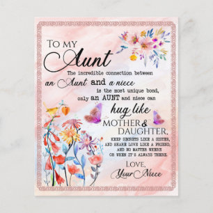 To My Aunt Gift, Butterfly Gift From Niece