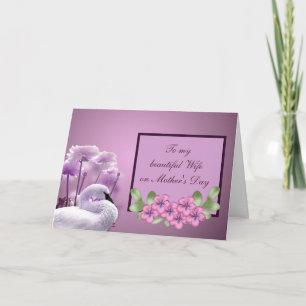 To My Beautiful Wife On Mother's Day Card