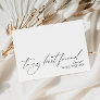 "To My Best Friend On My Wedding Day" Message Card