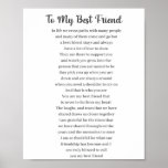To My Best Friend Poem Poster<br><div class="desc">Having a best friend is one of the best gifts that you can have. This to my best friend poem is perfect for friendship gifts, BFF birthday gifts, or a just because gift for a friend. This friendship poem will make your best friend feel appreciated. Maybe your best friend is...</div>