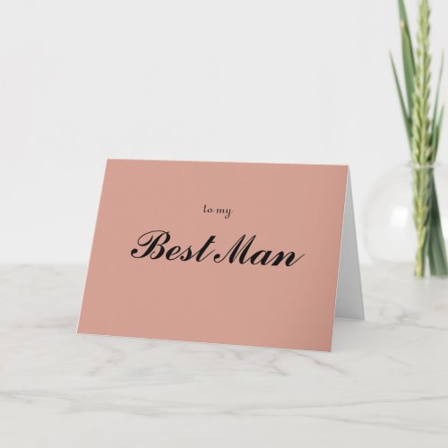 to my Best Man Thank You Card