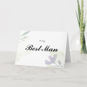 to my Best Man Thank You Card