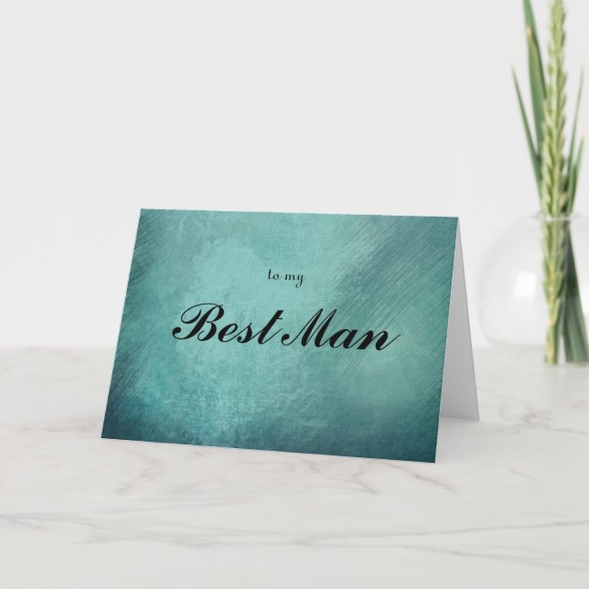 to my Best Man Thank You Card (Front)
