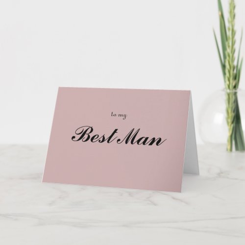 to my Best Man Thank You Card