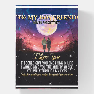 To My Boyfriend I Love You Paperweight