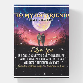 To My Boyfriend I Love You Paperweight