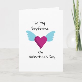 To My Boyfriend Valentine's Day Card