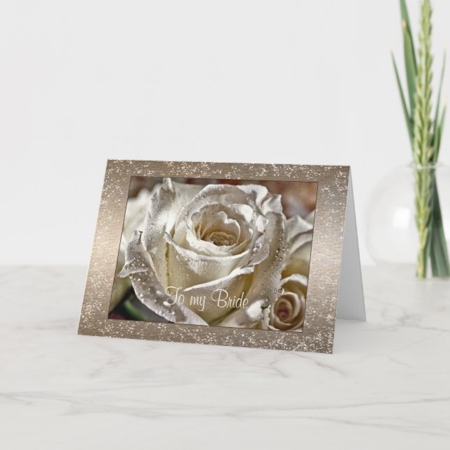 To my Bride or Husband Wedding Day Card (Front)