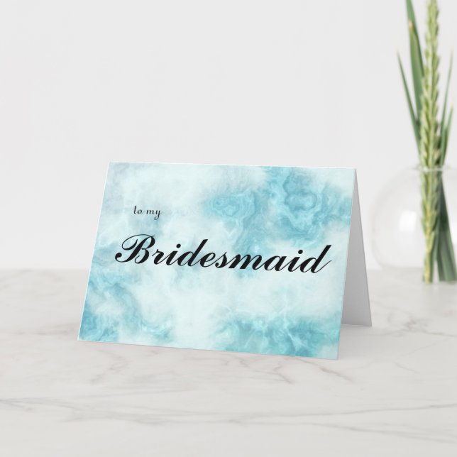 to my Bridesmaid Thank You Card (Front)