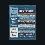 To My Brother Fleece Blanket<br><div class="desc">To My Brother gift ideas</div>