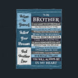 To My Brother Fleece Blanket<br><div class="desc">To My Brother gift ideas</div>