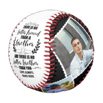 To My Brother gift From Brother or Friend & Photo Baseball