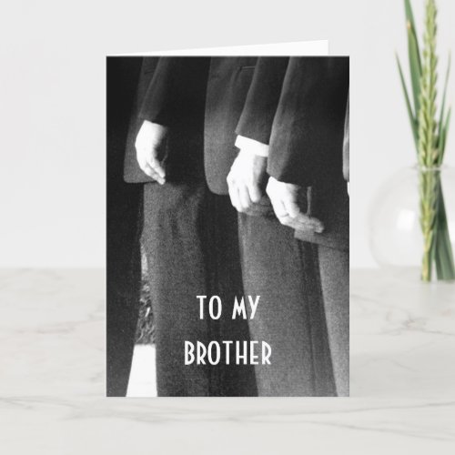 TO MY BROTHER ON HIS WEDDING DAY WITH LOVE CARD