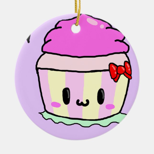 TO MY CUPCACK FOR CHRISTMAS CERAMIC ORNAMENT (Front)