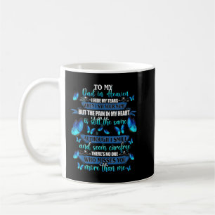 To My Dad In Heaven I Hide My Tears When Say Your  Coffee Mug