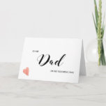 To My Dad Wedding Day Card at Zazzle