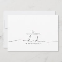 To My Dad Wedding Morning Cute Message