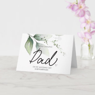To My Dad Wedding Thank You From Brides Father Card