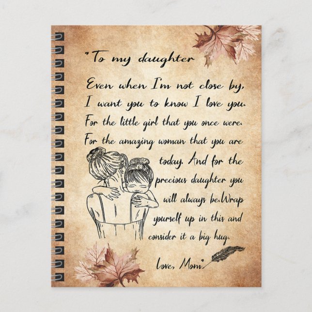 To My Daughter Birthday Gift, Cute Mom Baby Gift Flyer (Front)