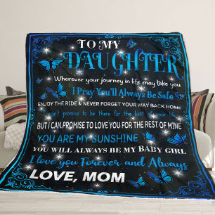 To My Daughter Blanket, Gift For Birthday