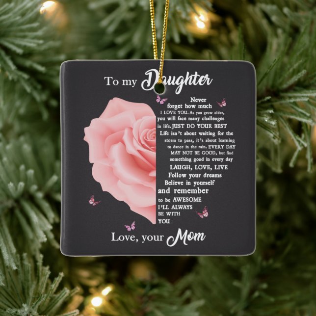 To my daughter ceramic ornament (Tree)