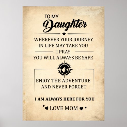 To My daughter I am Always With You Poster