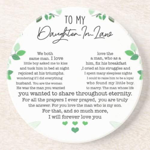 To my daughter _in_law coaster