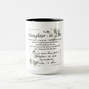To My Daughter-In-Law - From Mother-in-Law-Luxury  Mug